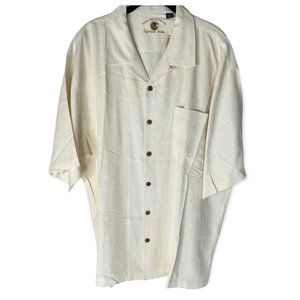Eagle Dry Goods NWT Silk Signature Series Short Sleeve Button Up Jim McMahon